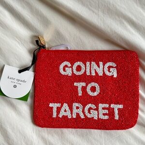 Kate Spade x Target Red Beaded clutch!